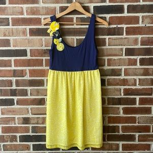 Judith March blue and yellow sundress Medium